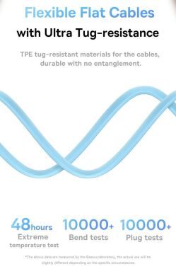 Кабель Baseus Bright Mirror 2 Series 3-in-1 USB to MicroUSB+Lightning+Type-C (3.5A, 1.1m) CAMJ010001 - Black