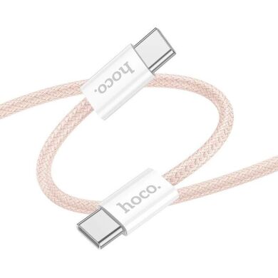 Кабель Hoco X104 Source 60W Type-C to Type-C (2m) - Pink