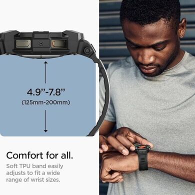 Защитный чехол Spigen (SGP) Rugged Armor Pro (FW) для Samsung Galaxy Watch 7 (40mm) - Matte Black