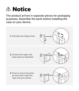 Защитный чехол Ringke Onyx Flap Magnetic для Samsung Galaxy Fold 8 Ultra (8800380460454) - Black