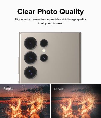 Захисне скло на камеру Ringke Lens Protector для Samsung Galaxy S24 Ultra (S928) 8809961784156 - Black