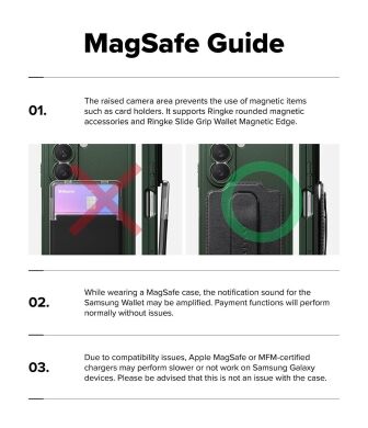 Защитный чехол Ringke Onyx Flap Magnetic для Samsung Galaxy Fold 8 Ultra (8800380460454) - Black