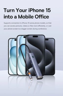 USB HUB Baseus UltraJoy Series 7 in 1 (B00052803811-02) - Metal Gray