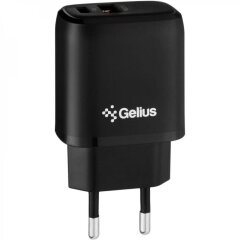Мережевий зарядний пристрій Gelius Pro X-Duo QC3.0 + PD 20W (GP-HC014) - Black