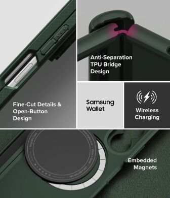 Защитный чехол Ringke Onyx Flap Magnetic для Samsung Galaxy Fold 8 Ultra (8800380460454) - Black