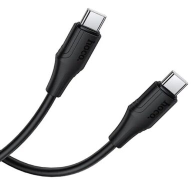 Кабель Hoco X124 Type-C to Type-C (60W, 3A, 1m) - Black