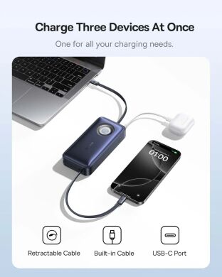 Внешний аккумулятор Baseus EnerCore CR11 100W (20000mAh) + кабель Type-C + Type-C (PPNMS) - Black