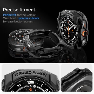 Защитный чехол Spigen (SGP) Rugged Armor (FW) для Samsung Galaxy Watch Ultra (47mm) - Matte Black