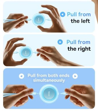 Кабель Baseus Bright Mirror 2 Series 3-in-1 USB to MicroUSB+Lightning+Type-C (3.5A, 1.1m) CAMJ010001 - Black