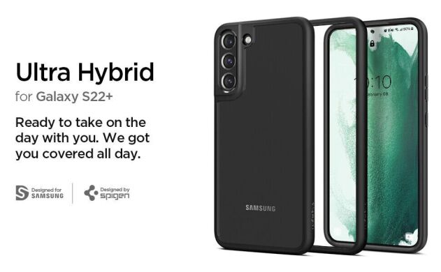 Защитный чехол Spigen (SGP) Ultra Hybrid для Samsung Galaxy S22 Plus (S906) - Matte Black