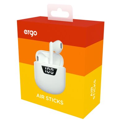 Бездротові навушники Ergo BS-720 Air Sticks - White