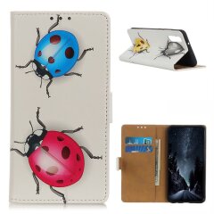 Чехол Deexe Life Style Wallet для Samsung Galaxy A02 (A022) - Ladybugs