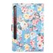 Чехол Deexe Peony Pattern для Samsung Galaxy Tab S7 (T870/875) / S8 (T700/706) - Blue. Фото 3 из 8