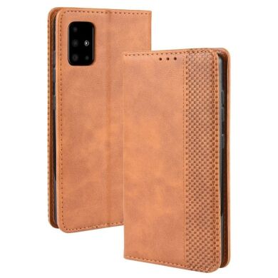 Чохол Deexe Retro Style для Samsung Galaxy M51 (M515) - Brown