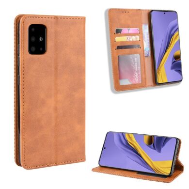 Чохол Deexe Retro Style для Samsung Galaxy M51 (M515) - Brown