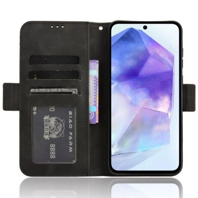 Чехол Deexe Wallet Stand для Samsung Galaxy A35 (A356) - Black