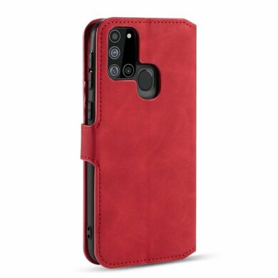Чохол DG.MING Retro Style для Samsung Galaxy A21s (A217) - Red