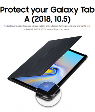 Чехол-книжка Book Cover для Samsung Galaxy Tab A 10.5 (T590/595) EF-BT590PJEGRU - Grey