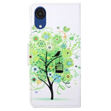 Чехол-книжка Deexe Color Wallet для Samsung Galaxy A03 Core (A032) - Green Tree