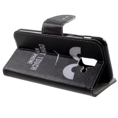 Чохол-книжка Deexe Color Wallet для Samsung Galaxy A6 2018 (A600) - Don`t Touch My Phone B