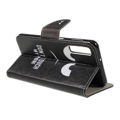 Чехол-книжка Deexe Color Wallet для Samsung Galaxy A7 2018 (A750) - Do not Touch My Phone