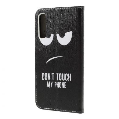 Чехол-книжка Deexe Color Wallet для Samsung Galaxy A7 2018 (A750) - Do not Touch My Phone