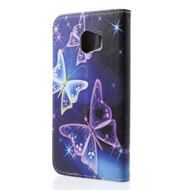 Чехол-книжка Deexe Color Wallet для Samsung Galaxy J4 2018 (J400) - Butterfly Pattern