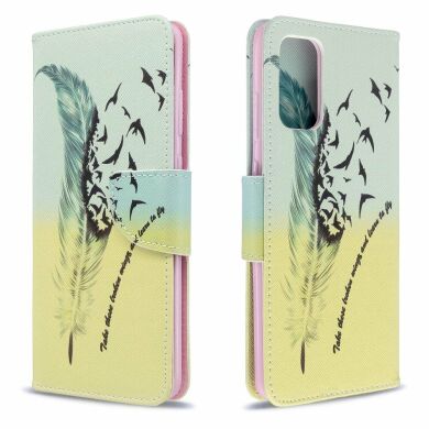 Чехол-книжка Deexe Color Wallet для Samsung Galaxy S20 Plus (G985) - Feather
