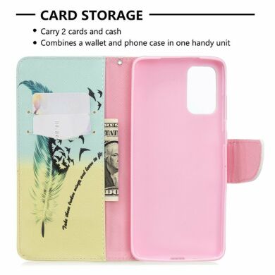 Чехол-книжка Deexe Color Wallet для Samsung Galaxy S20 Plus (G985) - Feather