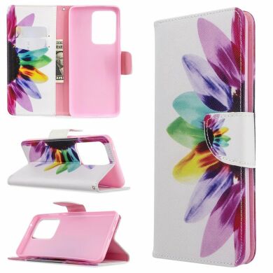 Чехол-книжка Deexe Color Wallet для Samsung Galaxy S20 Ultra (G988) - Colorful Petal