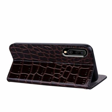 Чохол-книжка Deexe Glittery Crocodile для Samsung Galaxy A50 (A505) / A30s (A307) / A50s (A507) - Black