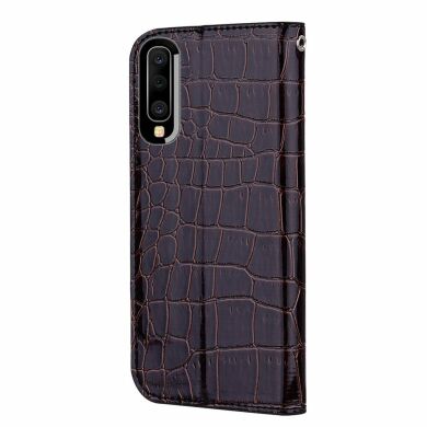 Чохол-книжка Deexe Glittery Crocodile для Samsung Galaxy A50 (A505) / A30s (A307) / A50s (A507) - Black