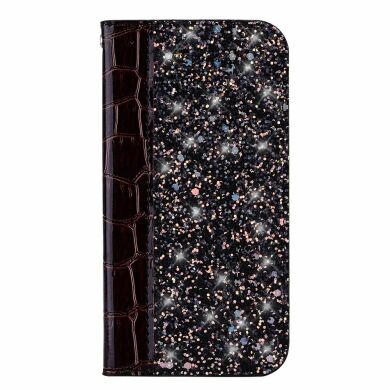 Чохол-книжка Deexe Glittery Crocodile для Samsung Galaxy A50 (A505) / A30s (A307) / A50s (A507) - Black