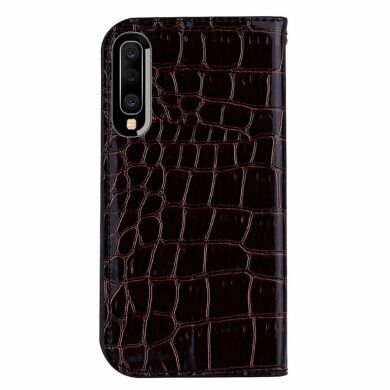 Чохол-книжка Deexe Glittery Crocodile для Samsung Galaxy A50 (A505) / A30s (A307) / A50s (A507) - Black