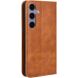Чехол-книжка Deexe Retro Style для Samsung Galaxy S26 FE - Brown. Фото 8 из 19