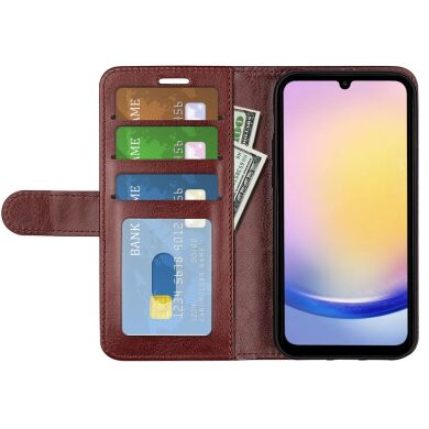 Чехол-книжка Deexe Wallet Style для Samsung Galaxy A26 (A266) - Brown