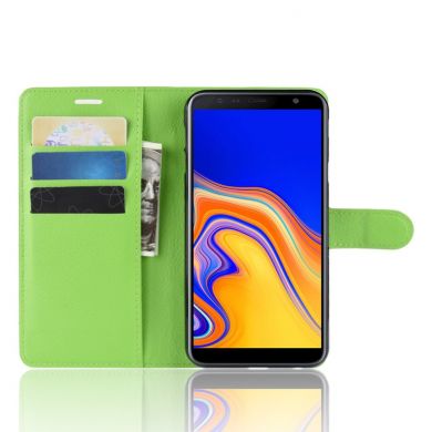 Чехол-книжка Deexe Wallet Style для Samsung Galaxy J4+ (J415) - Green