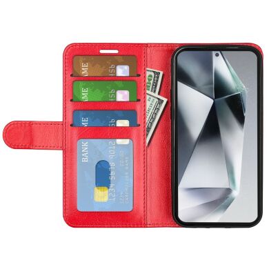 Чехол-книжка Deexe Wallet Style для Samsung Galaxy S25 Ultra (S938) - Red