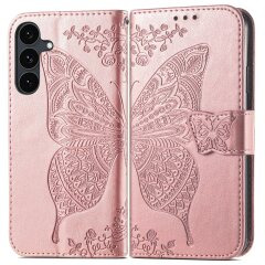 Чохол-книжка з малюнком UniCase Butterfly Pattern для Samsung Galaxy S26 FE - Rose Gold
