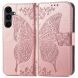 Чохол-книжка з малюнком UniCase Butterfly Pattern для Samsung Galaxy S26 FE - Rose Gold