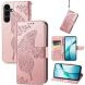 Чохол-книжка з малюнком UniCase Butterfly Pattern для Samsung Galaxy S26 FE - Rose Gold