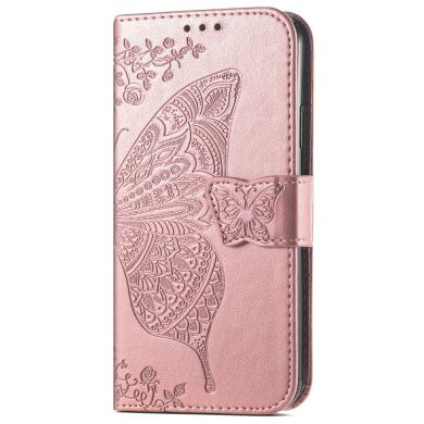 Чохол-книжка з малюнком UniCase Butterfly Pattern для Samsung Galaxy S26 FE - Rose Gold