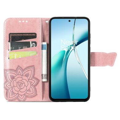 Чохол-книжка з малюнком UniCase Butterfly Pattern для Samsung Galaxy S26 FE - Rose Gold