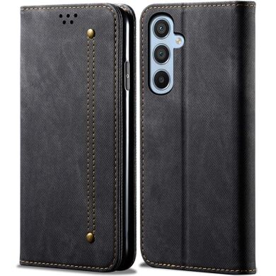 Чехол-книжка UniCase Jeans Wallet для Samsung Galaxy S25 Plus (S936) - Black