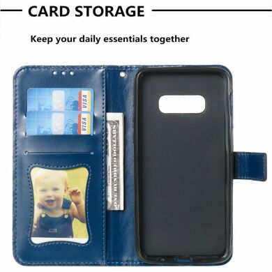 Чехол UniCase Leaf Wallet для Samsung Galaxy S10e (G970) - Dark Blue