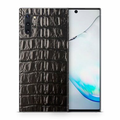 Шкіряна наклейка Glueskin для Samsung Galaxy Note 10 (N970) - Black Alligator
