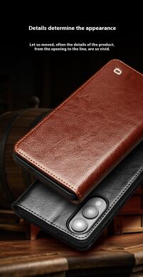 Кожаный чехол QIALINO Classic Case для Samsung Galaxy S25 Edge (S937) - Brown