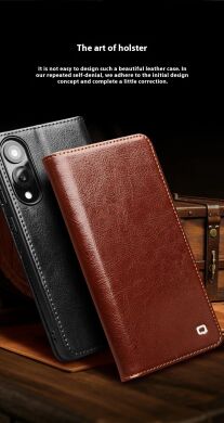 Кожаный чехол QIALINO Classic Case для Samsung Galaxy S25 Edge (S937) - Brown