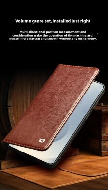 Кожаный чехол QIALINO Classic Case для Samsung Galaxy S25 Edge (S937) - Brown