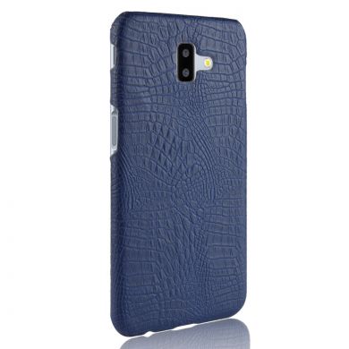 Пластиковий чохол Deexe Croco Style для Samsung Galaxy J6+ (J610) - Dark Blue